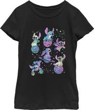 Lilo & Stitch Girl's Lilo & Stitch Planetary Stitch Graphic T-Shirt
