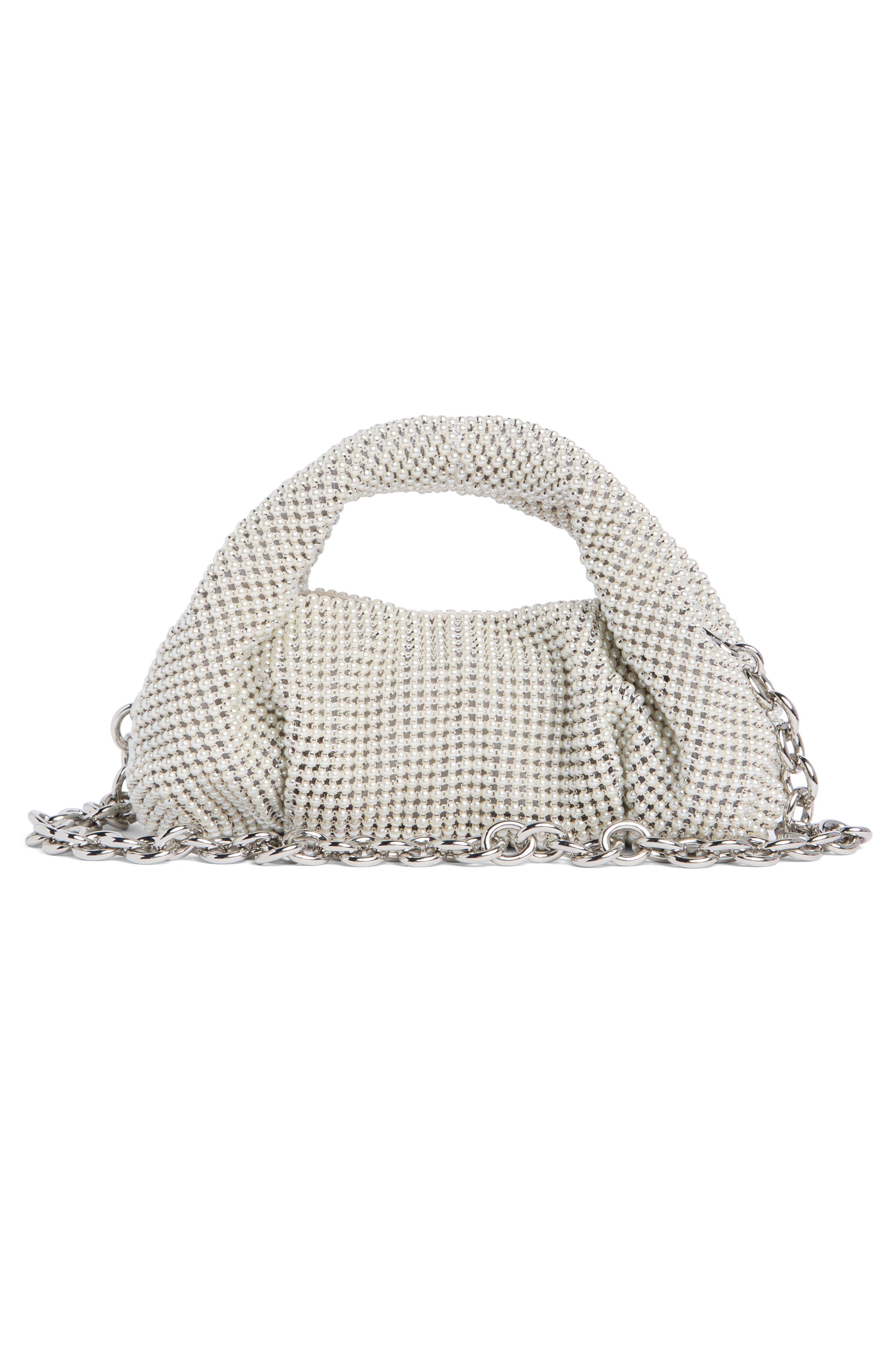 Stuart Weitzman The Moda Faux Pearl Mini Tote, Alternate, color, 