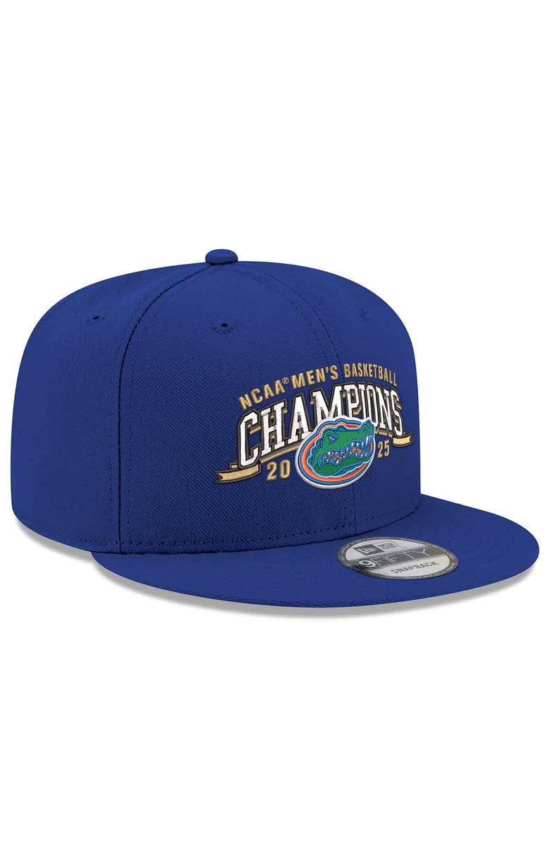 New Era Men's New Era Royal Florida Gators 2025 NCAA Men's Basketball National Champions 9FIFTY Snapback Hat, Alternate, color, 
