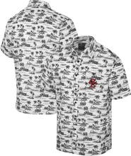 COLOSSEUM Men's Colosseum White Boston College Eagles Spontaneous is Romantic Camp Button-Up Shirt