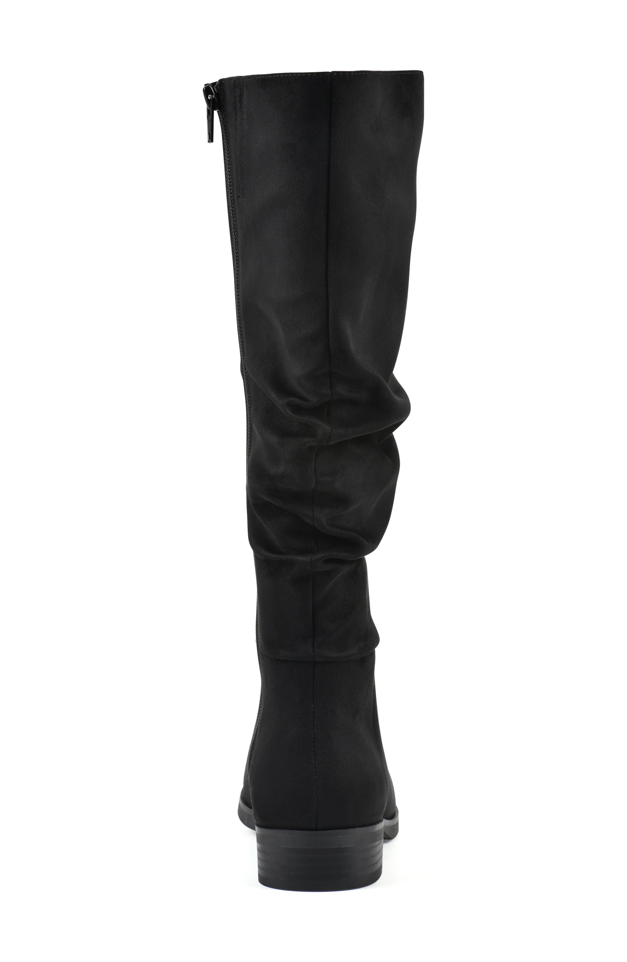 CLIFFS BY WHITE MOUNTAIN Barnes Tall Boot, Alternate, color, Black/ Fabric