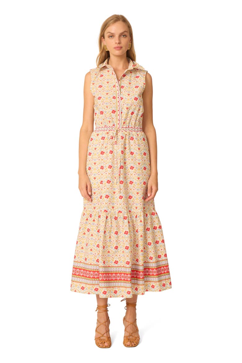 Alita Dress, Main, color, Red ditsy floral print