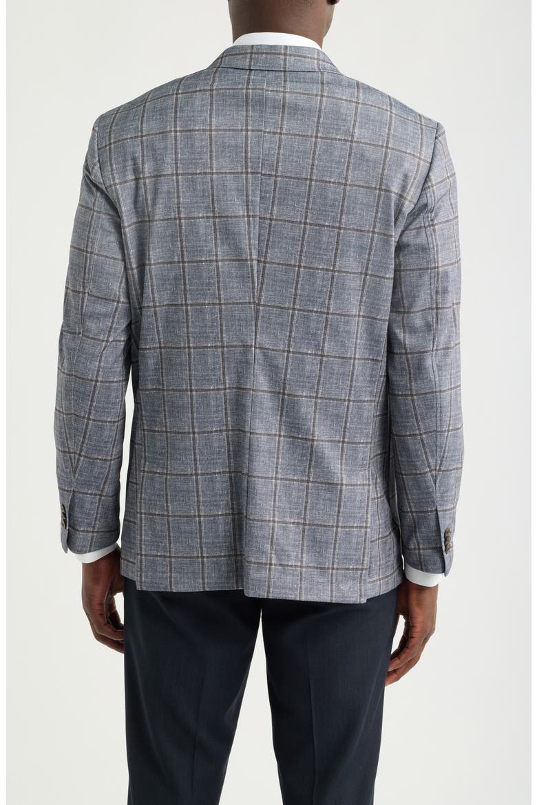 XC Flex Pinnacle Knit Blazer, Alternate, color, CHARCOAL BROWN PLAID