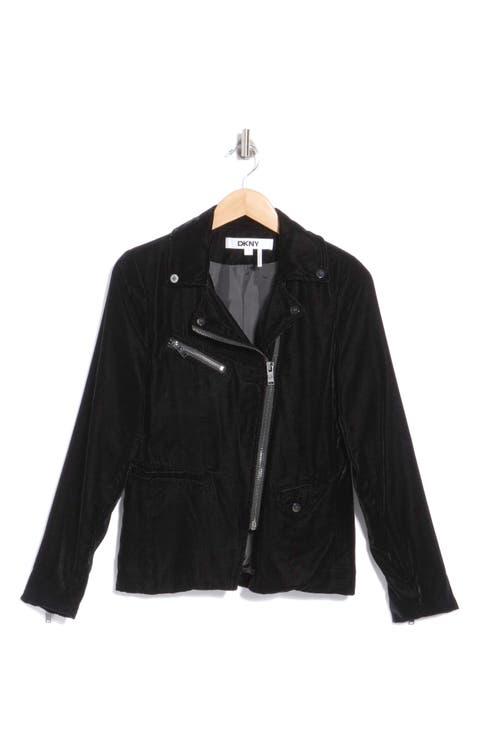 Velvet Moto Jacket