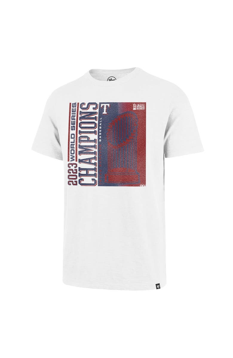 '47 Men's '47  White Texas Rangers 2023 World Series Champions Playoff Scrum T-Shirt, Alternate, color, 