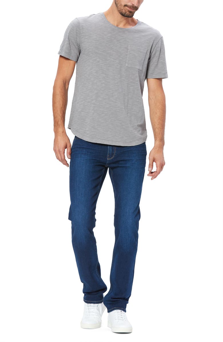 PAIGE Kenneth Cotton Slub T-Shirt, Alternate, color, Dawn Gry