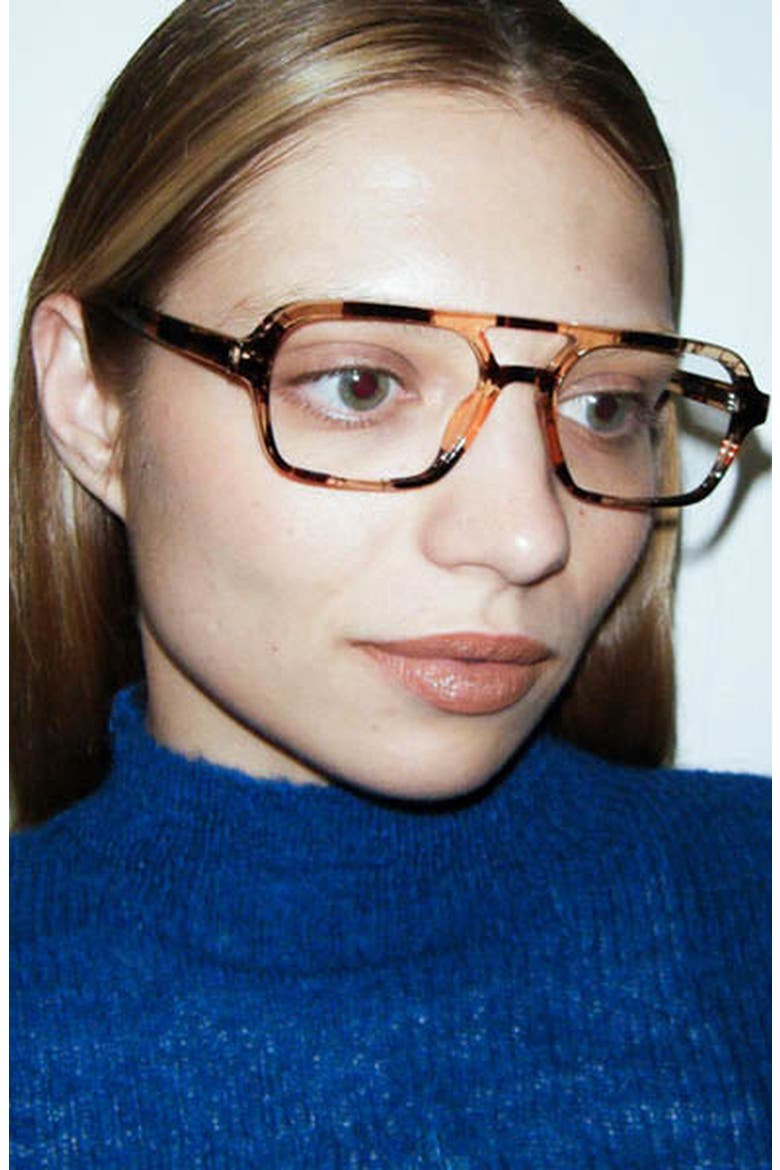 Tomorrowland Reader Glasses, Alternate, color, Honey Turtle