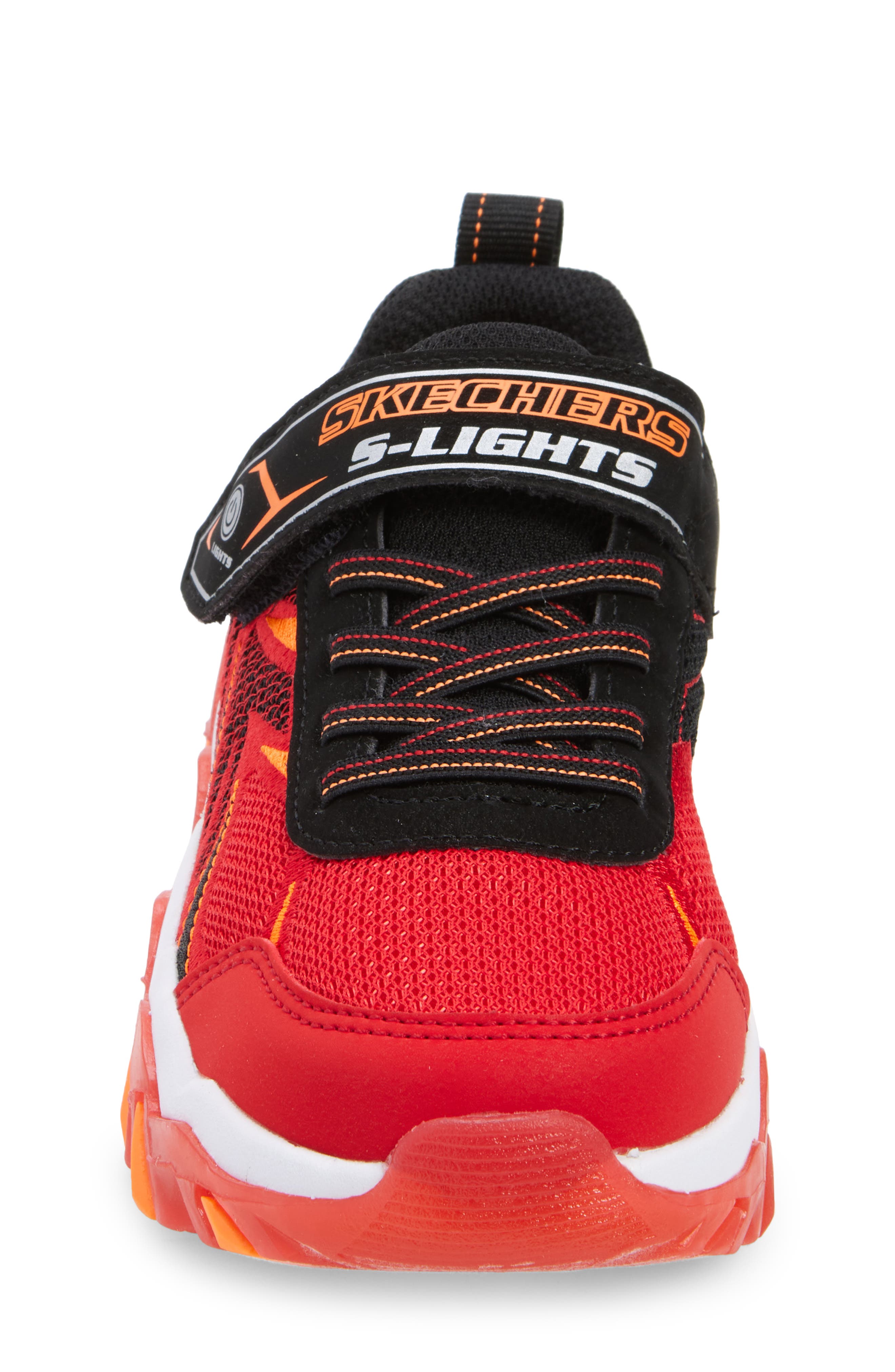 Kids' Mega-Surge 2.0 Light-Up Sneaker, Alternate, color, RED/ BLACK