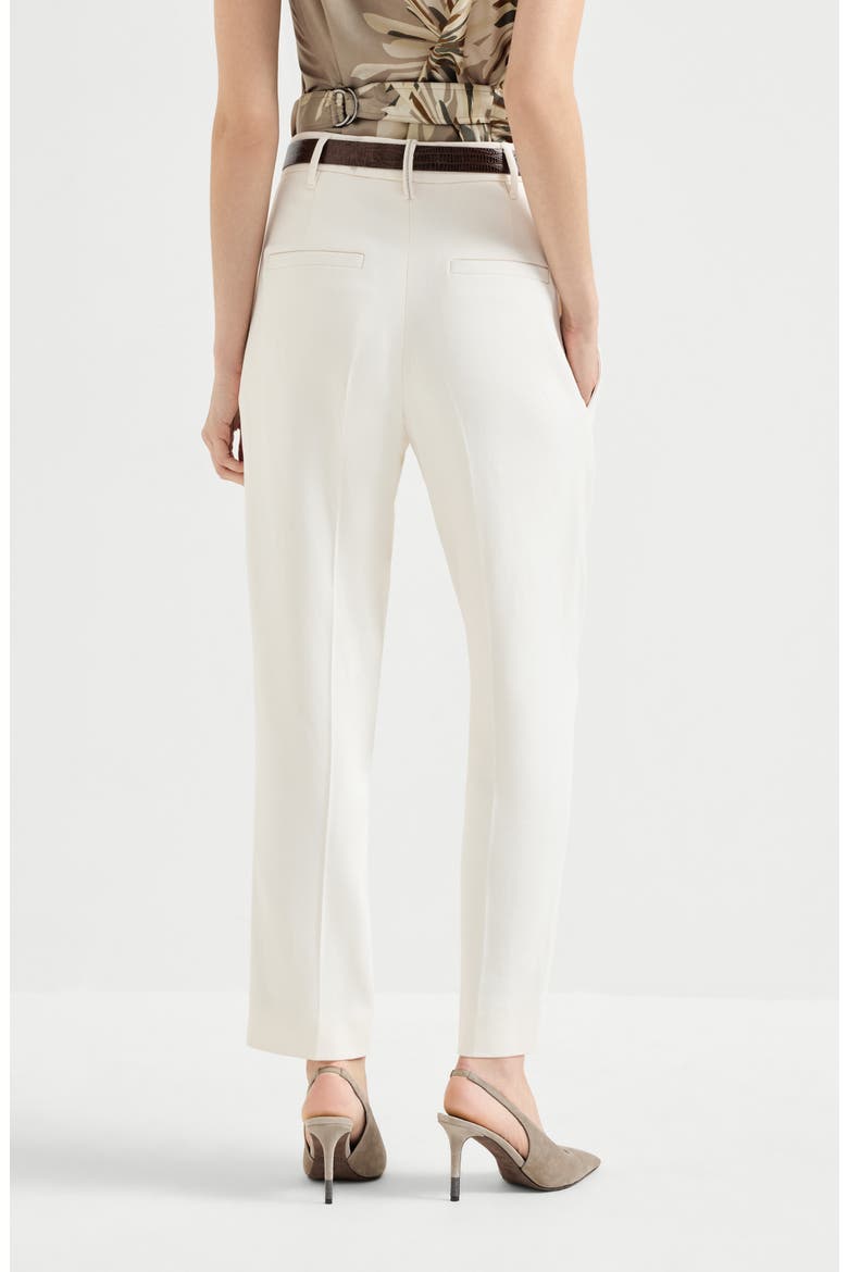 Slouchy trousers, Alternate, color, Milk