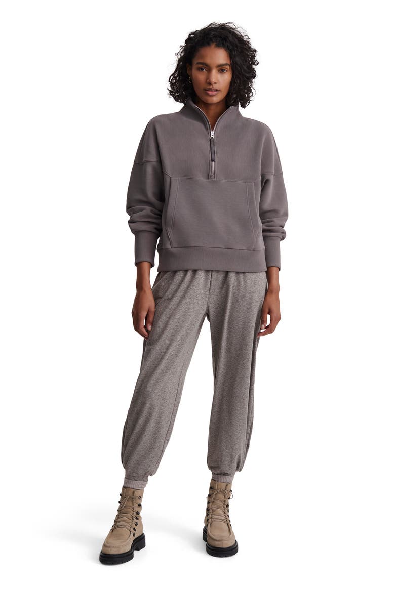 Acadia Ottoman Knit Half Zip Pullover, Alternate, color, DEEP CHARCOAL