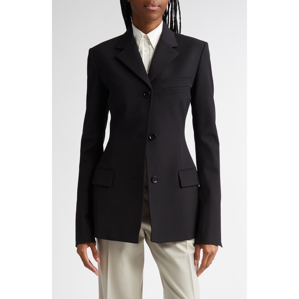 PROENZA SCHOULER PROENZA SCHOULER LARK WOOL BLEND GABARDINE BLAZER