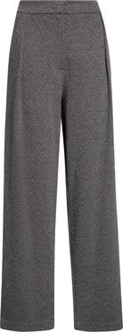 Emporio Armani Chevron Jacquard Wide Leg Pants