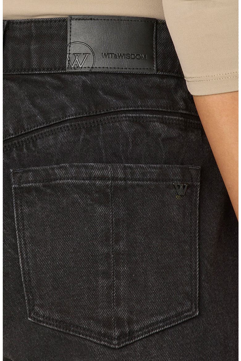 High Waist Ankle Relaxed Straight Leg Jeans, Alternate, color, WASHED BLACK ARTISANAL