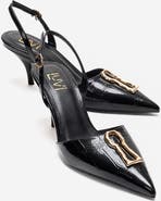 Prologue Shoes Yvella Buckle Pointed Toe Stiletto Pump