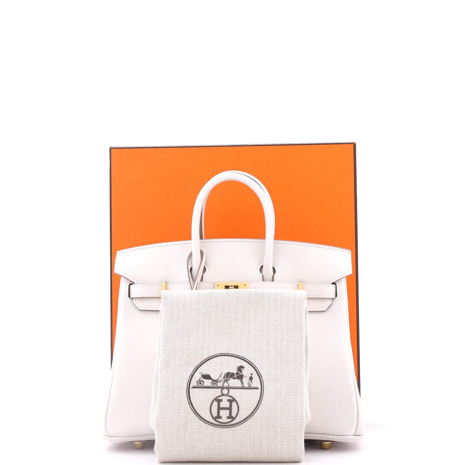 Pre-Owned Hermes Birkin Handbag Grey Swift with Gold Hardware 25, Alternate, color, Gris Pale