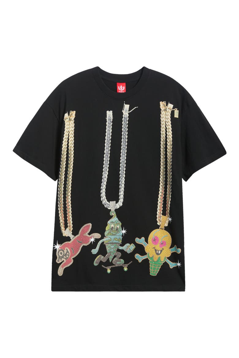 Ginger Cotton Graphic T-Shirt, Main, color, BLACK