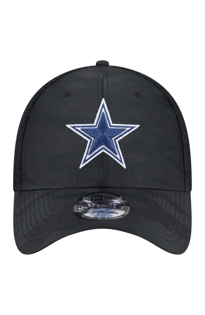 New Era Men's New Era Black Dallas Cowboys Active Camo 39THIRTY Flex Hat, Alternate, color, Black