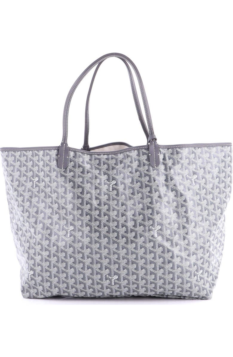 Pre-Owned Goyard Saint Louis Tote Coated Canvas GM, Main, color, Gray