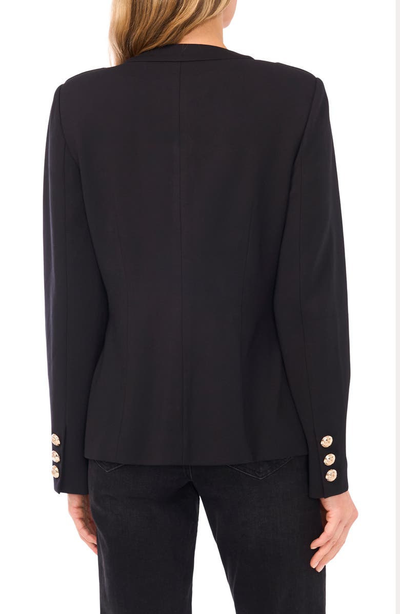 CeCe Cardigan Blazer, Alternate, color, Rich Black