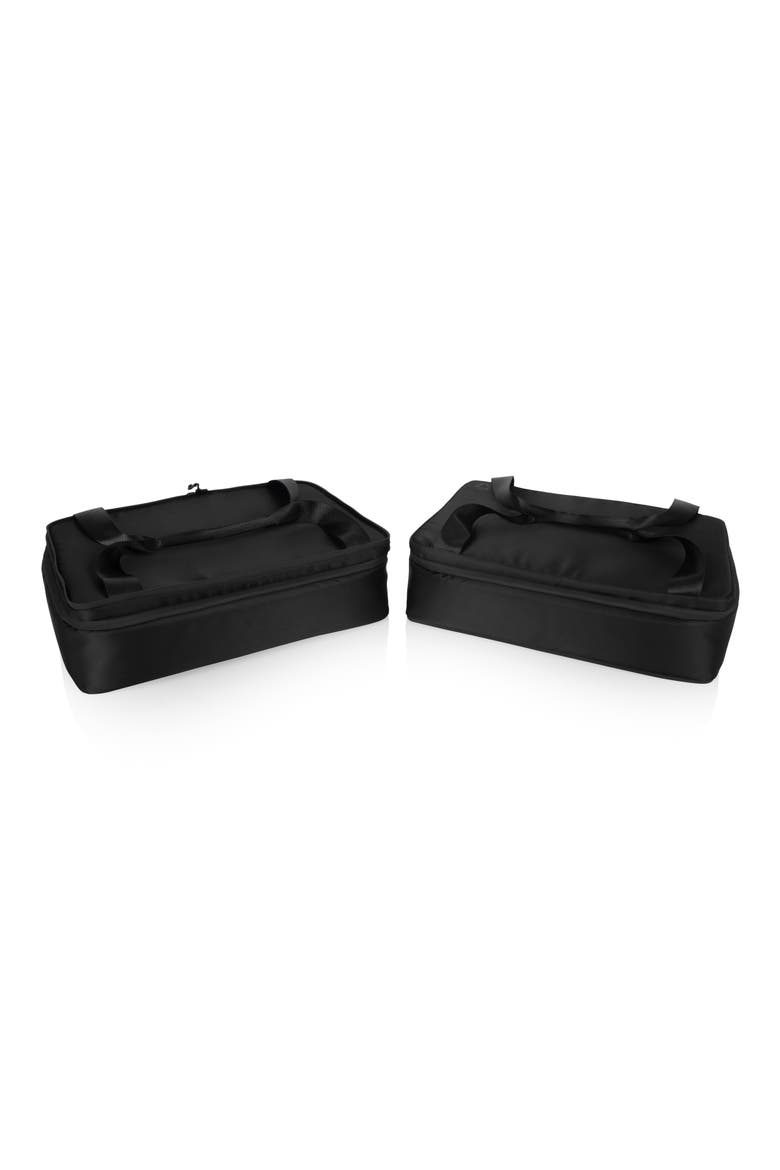 Double Decker Casserole Tote, Alternate, color, BLACK