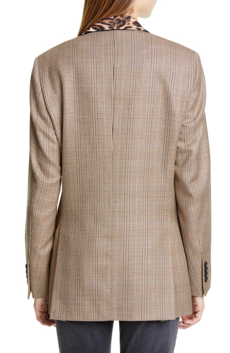 R13 Mixed Print Shawl Collar Jacket, Alternate, color, 