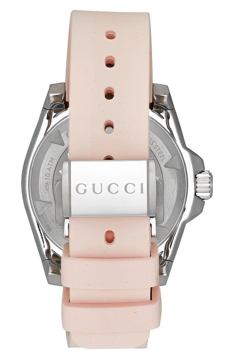 Gucci Dive Automatic Rubber Strap Watch, 36mm, Alternate, color, 