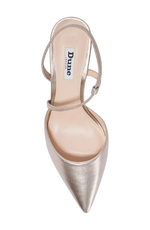 Dune London Citrus Pointed Toe Pump In Gold