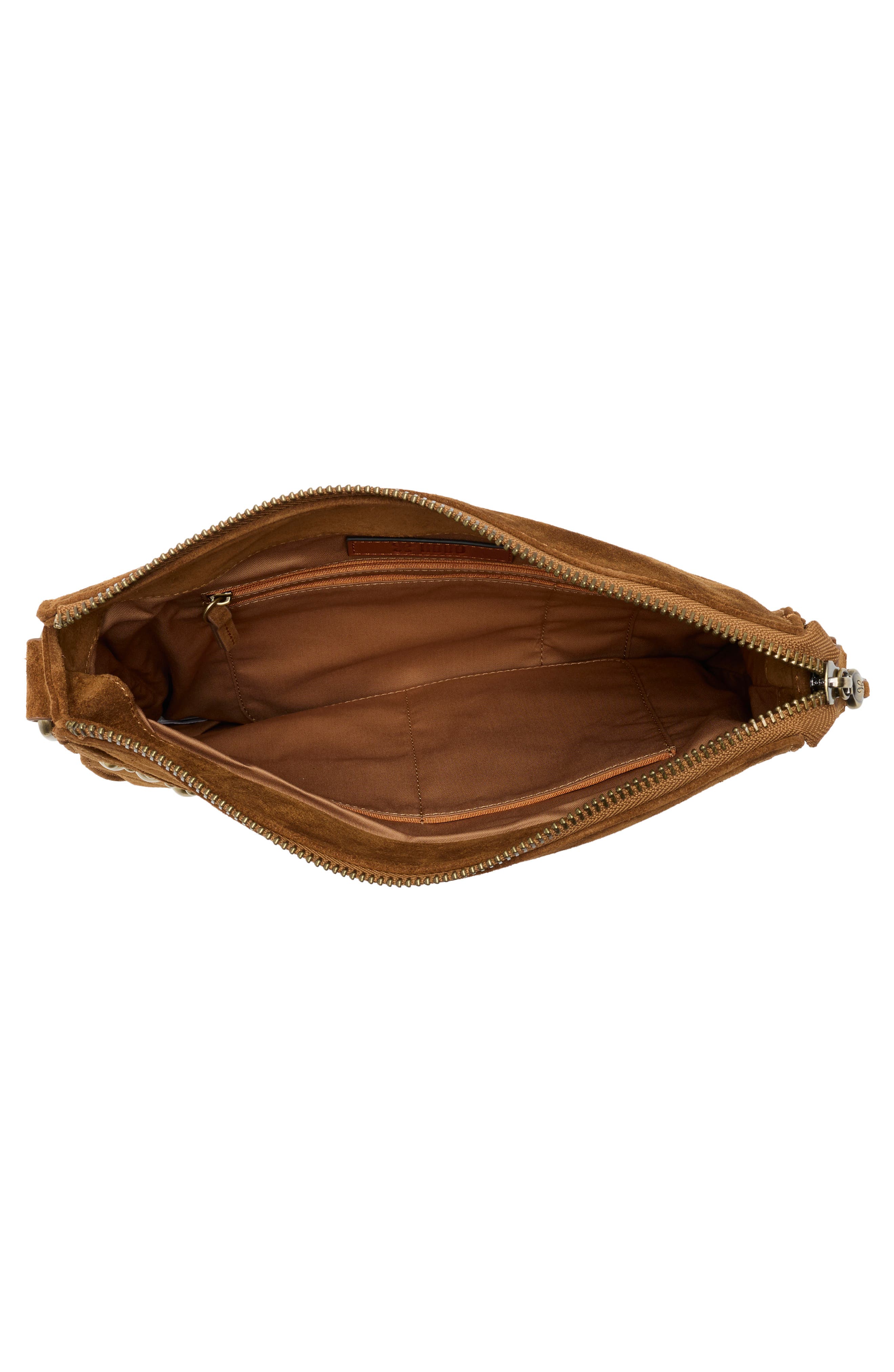 HOBO Mystic Stud Suede Crossbody Bag, Alternate, color, 