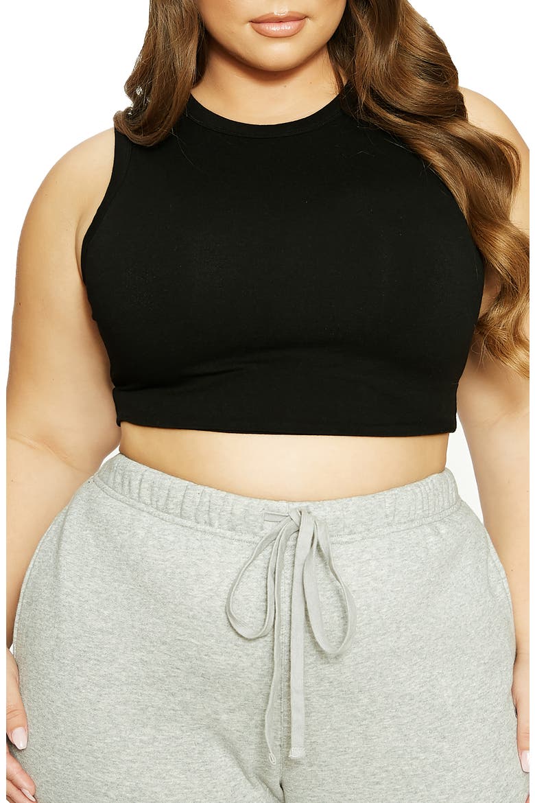 LORI CROP SL TANK, Alternate, color, BLACK