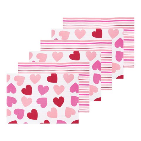 Love You More Placemats Set of 6, 14" x 20"