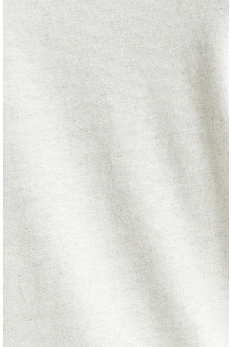 Celebrazione Cotton & Linen Ringer T-Shirt, Alternate, color, BROKEN WHITE