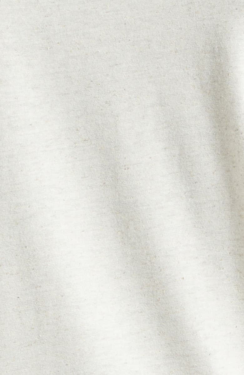 PALMES Celebrazione Cotton & Linen Ringer T-Shirt, Alternate, color, Broken White