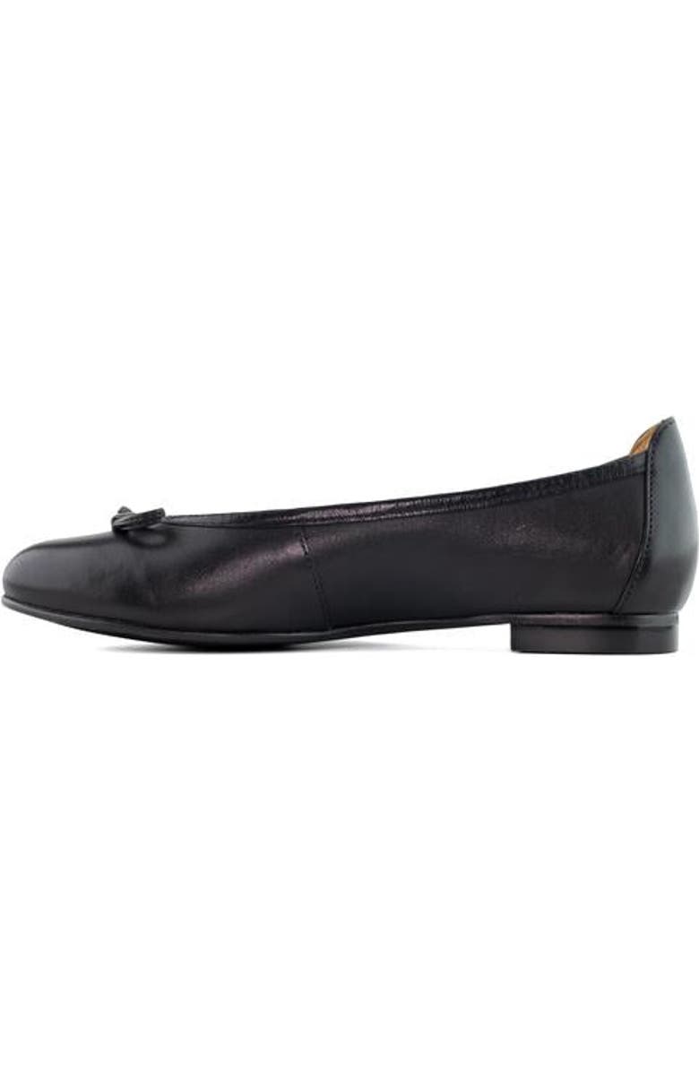 Marc Joseph New York Burton Ave Leather Tiebow Flat, Alternate, color, Black Napa