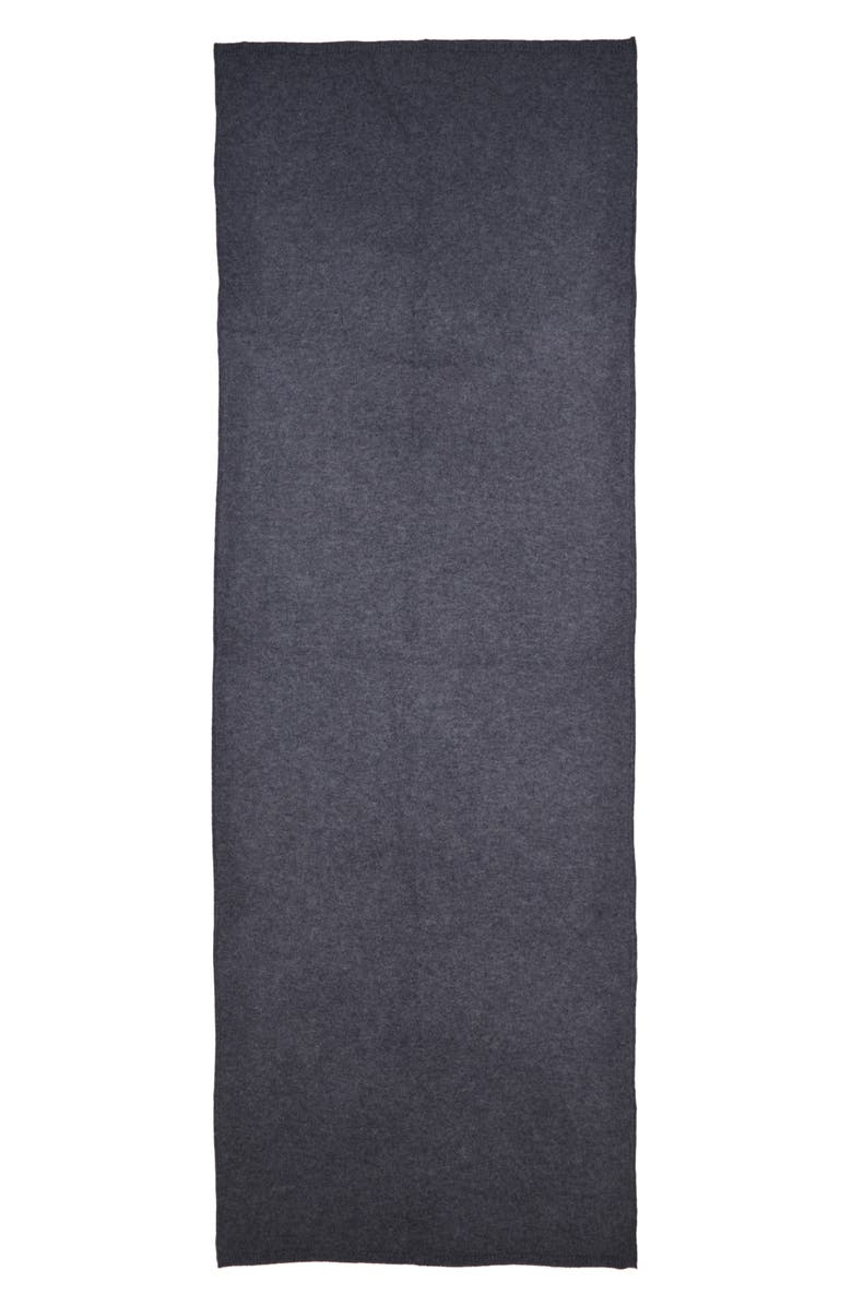 Nordstrom Cashmere Scarf, Alternate, color, Charcoal Grey Heather