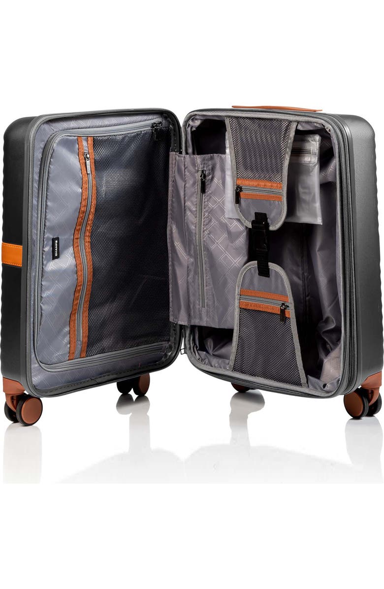 CHAMPS Vintage II 3-Piece Wheeled Luggage Set, Alternate, color, Dark Grey