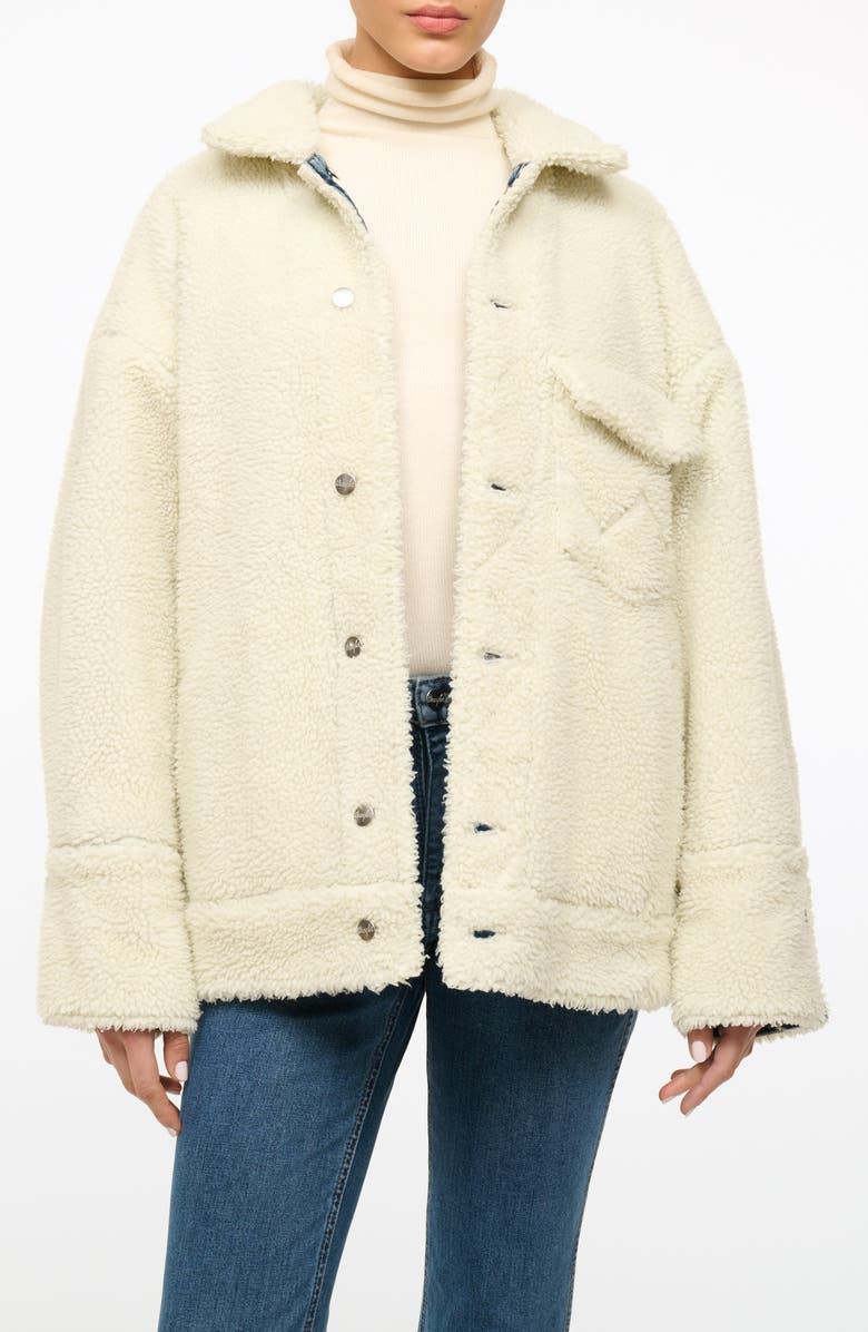 STAUD + Wrangler The Biggest Jean Jacket, Alternate, color,