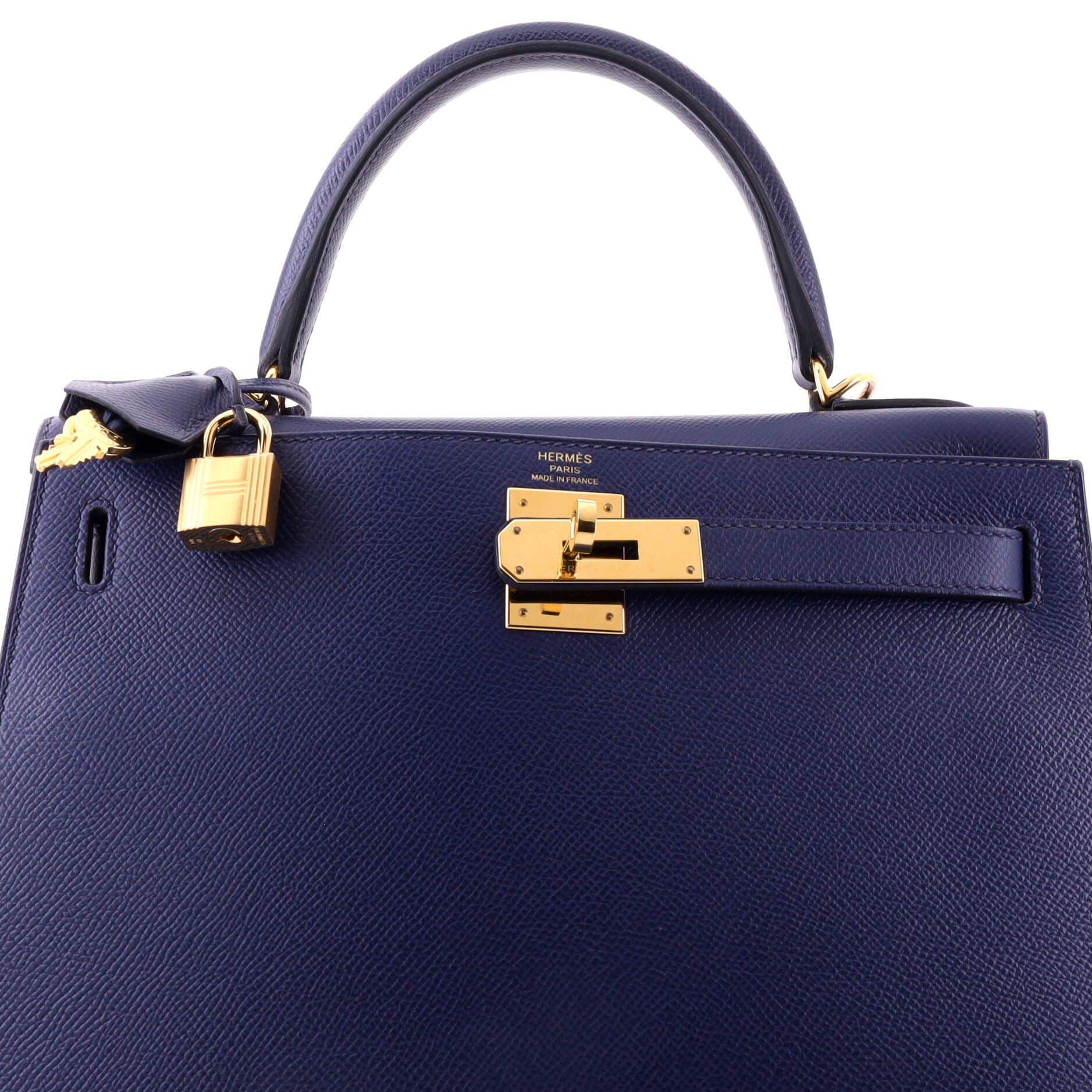 Kelly Handbag Blue Epsom with Gold Hardware 28, Alternate, color, Bleu Saphir