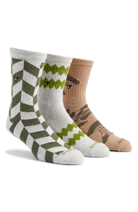 Assorted 3-Pack Crew Socks