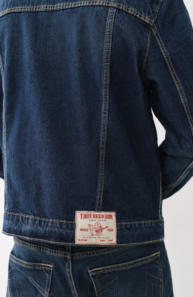 True Religion Brand Jeans Jesse Denim Trucker Jacket, Alternate, color, 