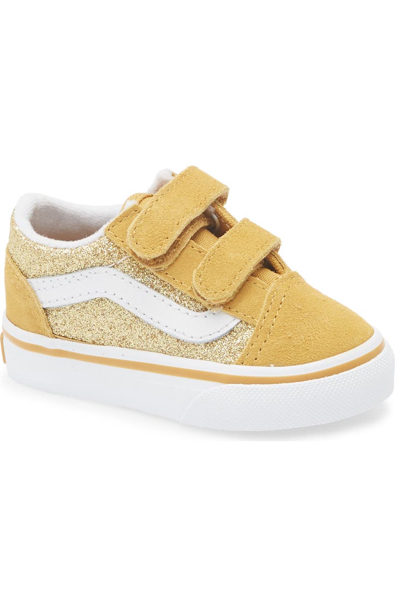 Vans Kids' Old Skool V Glitter Sneaker, Main, color,