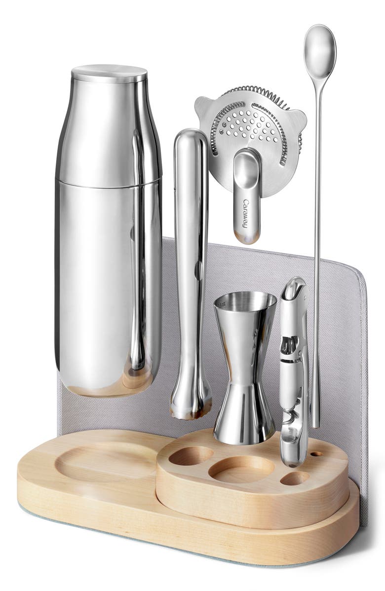 CARAWAY Set of 6 Bar Tools, Alternate, color, Gray