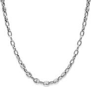 SAMUEL B. Twisted Sterling Silver Chain Necklace