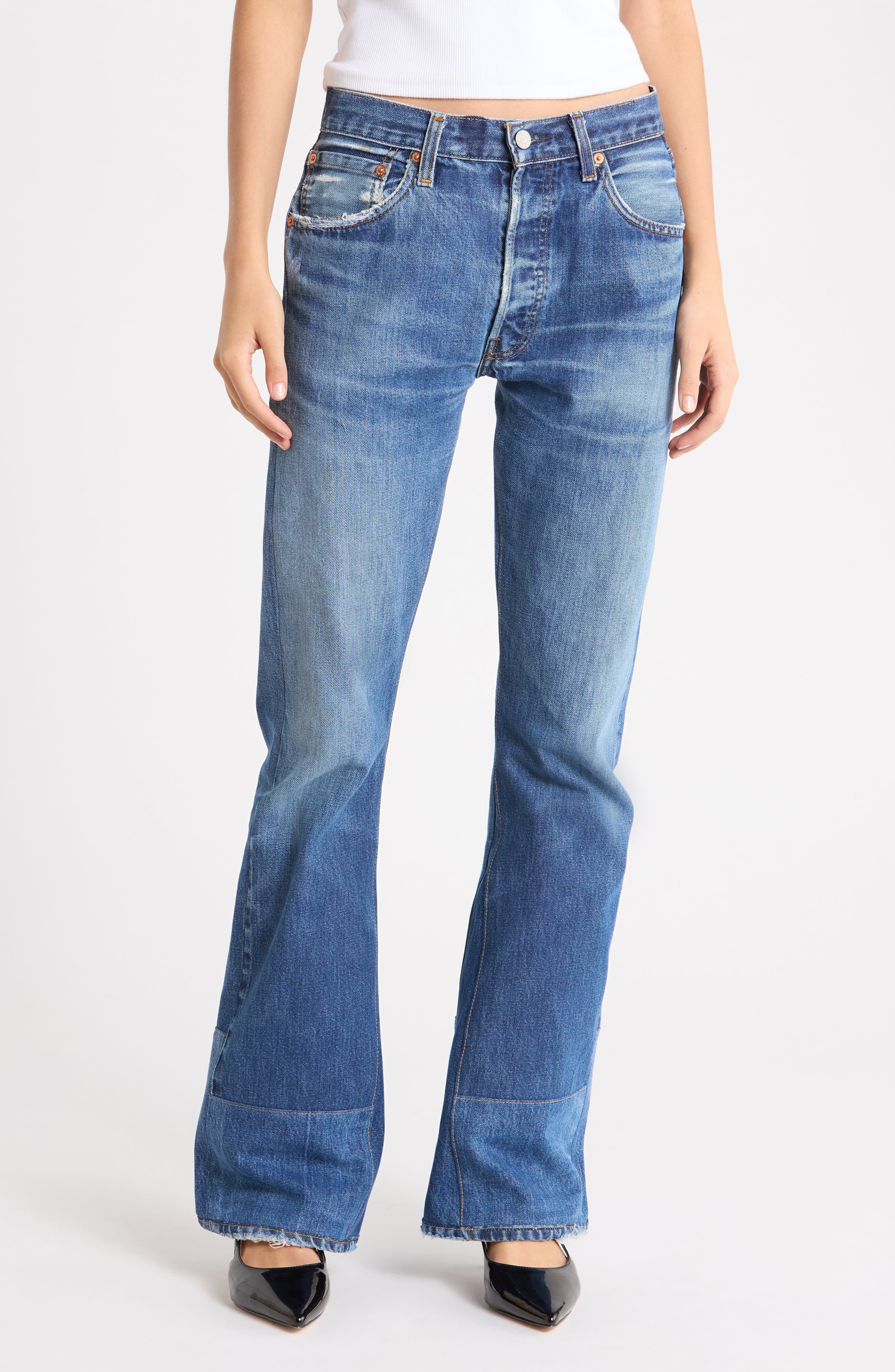 Levis High Waist Baby Bootcut Jeans