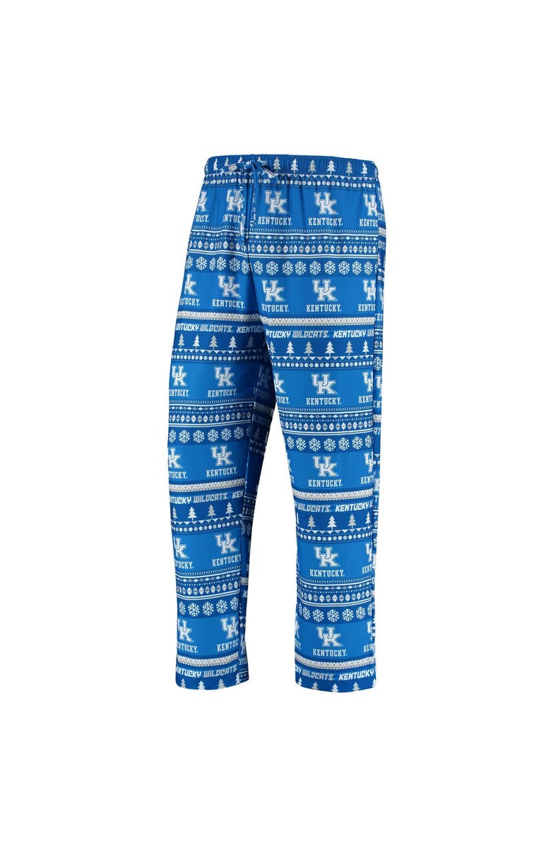 CONCEPTS SPORT Men's Concepts Sport Royal Kentucky Wildcats Ugly Sweater Knit Long Sleeve Top and Pant Set, Alternate, color, Royal
