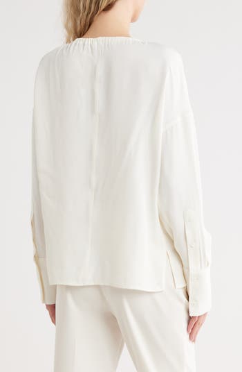 Reversible Long Sleeve Drawstring Top