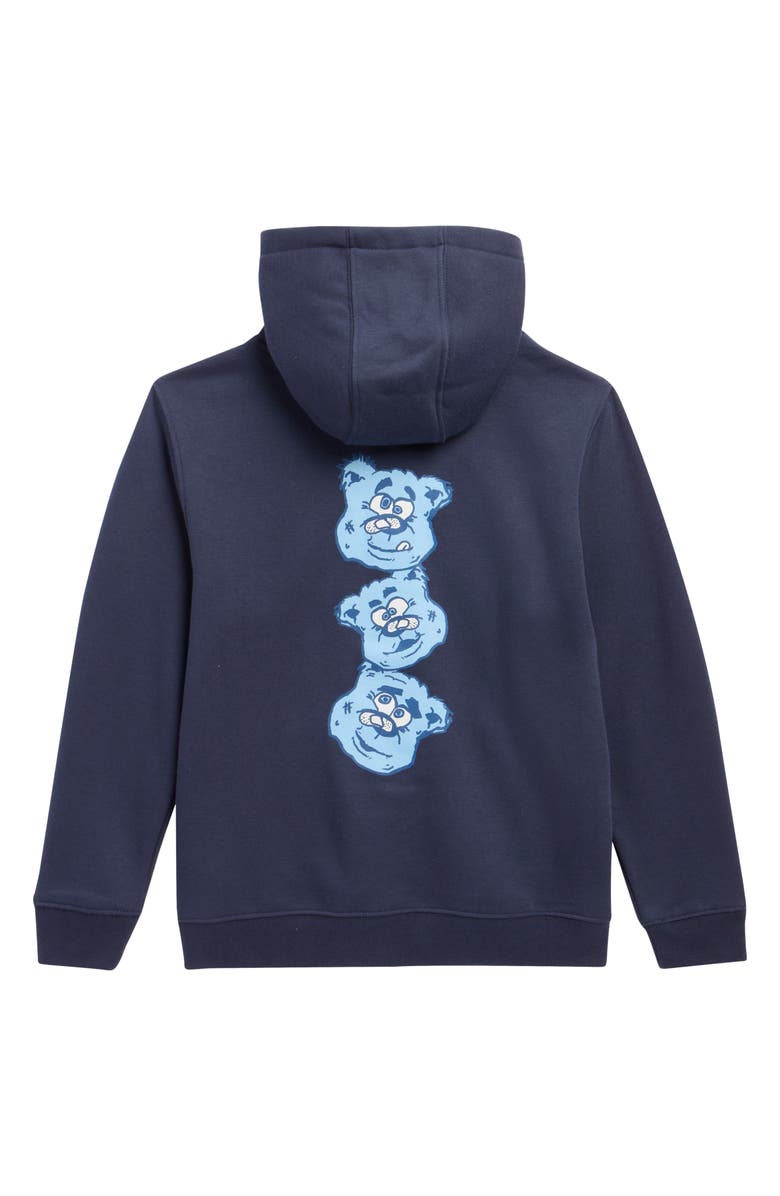 Vans Kids' Dizzy Bear Zip Hoodie, Alternate, color, Parisian Night