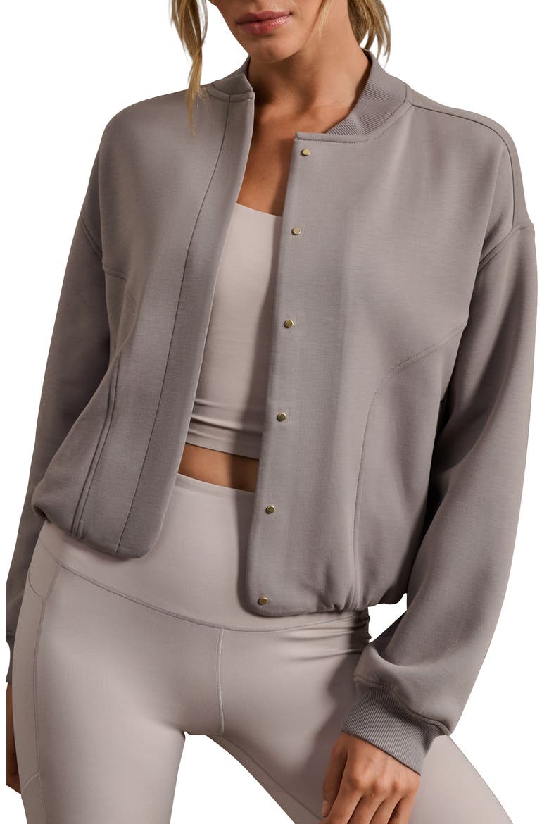 Dreamglow OMW Bomber Jacket, Main, color, TAUPE MIST