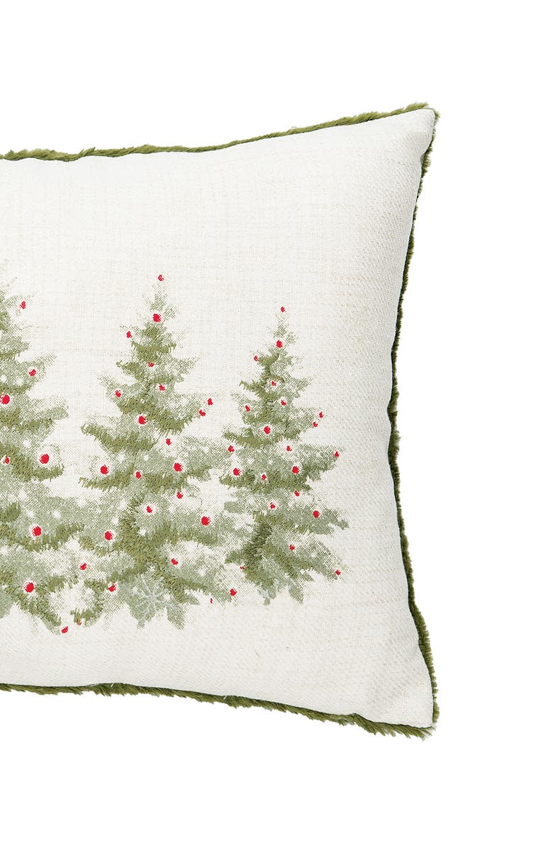 C&F Home Winter Trees Embellished Christmas Throw Pillow, 13" x 20", Alternate, color, Off-White