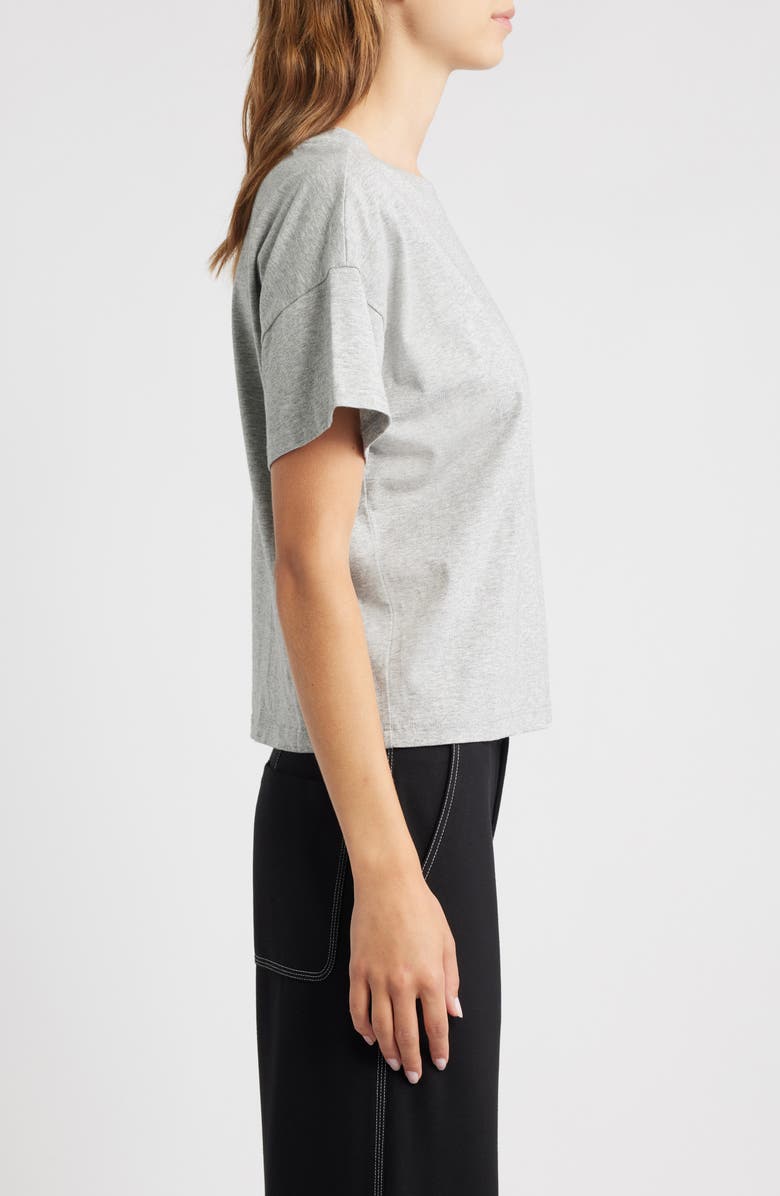 rag & bone Kelley Boxy Cotton Jersey T-Shirt, Alternate, color, Heather Grey