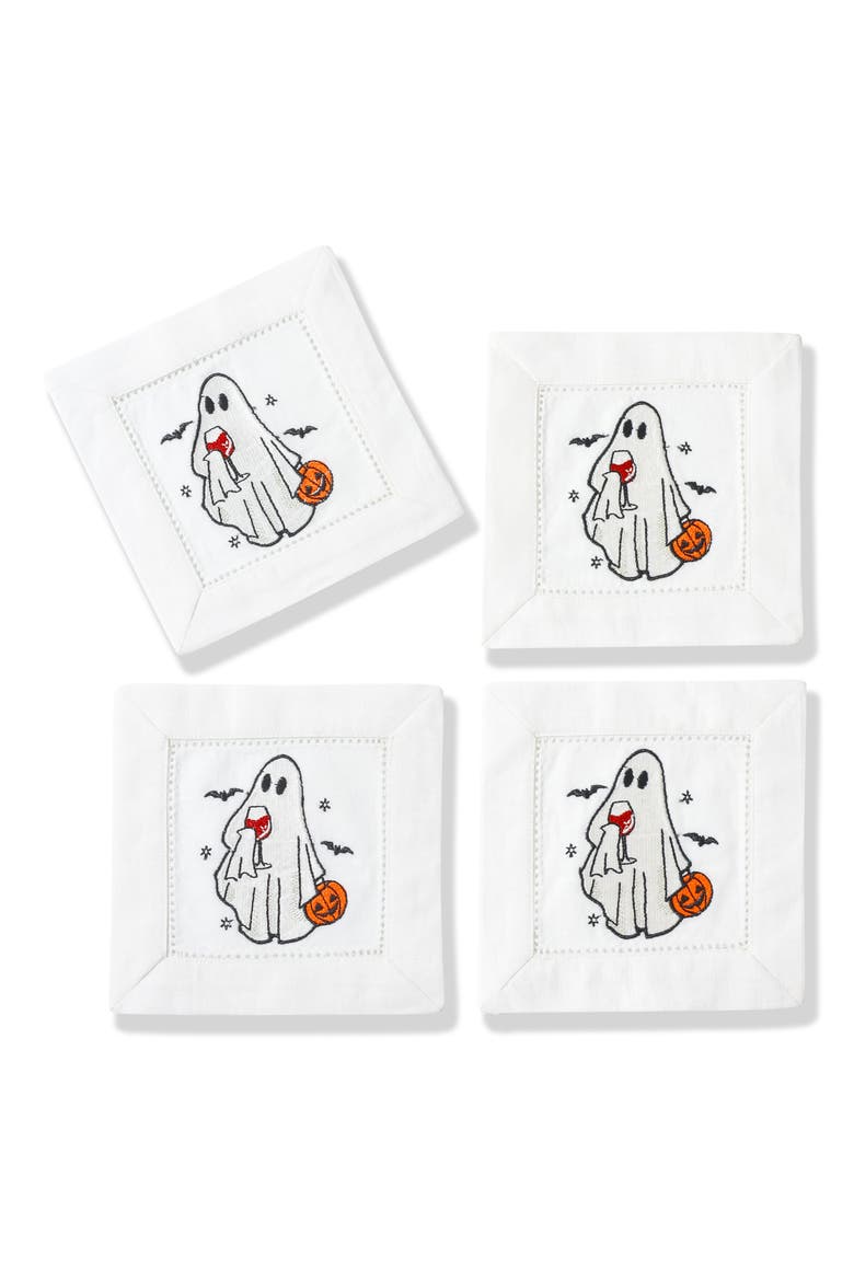 Clean Line N Rack Tiramisu Spirited Sips Embroidered Linen Cocktail Napkins | Nordstromrack